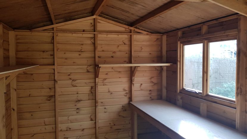 Interior with shelving