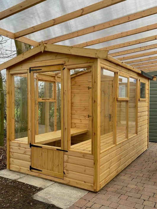 10ft x 6ft A&J Grendon Greenhouse Combi (Ex Display)